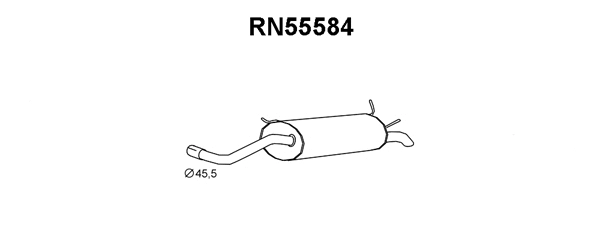 RN55584 VENEPORTE Глушитель выхлопных газов конечный (фото 1)