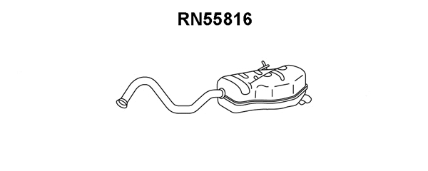 RN55816 VENEPORTE Глушитель выхлопных газов конечный (фото 1)