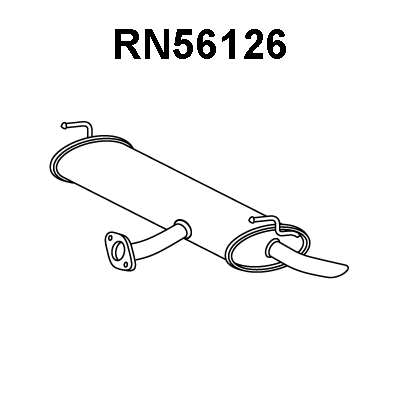 RN56126 VENEPORTE Глушитель выхлопных газов конечный (фото 1)