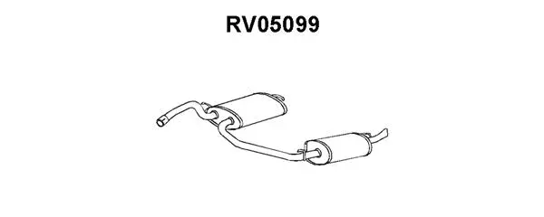 RV05099 VENEPORTE Глушитель выхлопных газов конечный (фото 1)