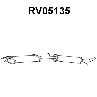 RV05135 VENEPORTE Глушитель выхлопных газов конечный (фото 1)