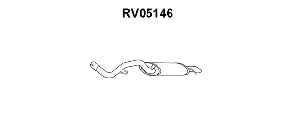 RV05146 VENEPORTE Глушитель выхлопных газов конечный (фото 1)