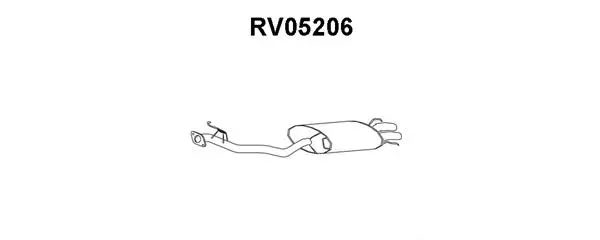 RV05206 VENEPORTE Глушитель выхлопных газов конечный (фото 1)