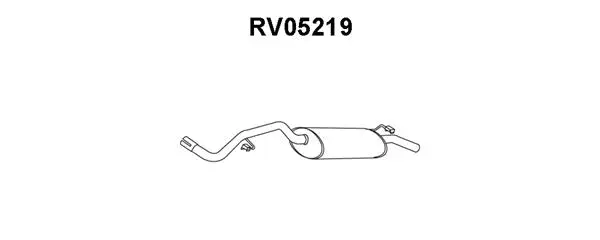 RV05219 VENEPORTE Глушитель выхлопных газов конечный (фото 1)