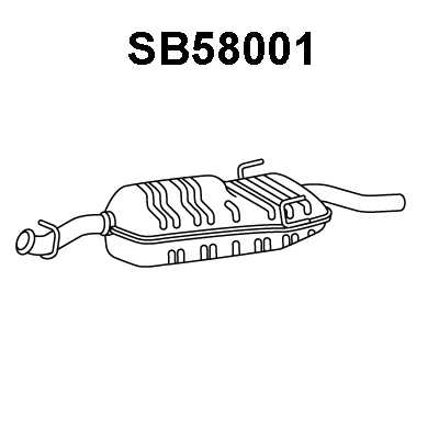 SB58001 VENEPORTE Глушитель выхлопных газов конечный (фото 1)