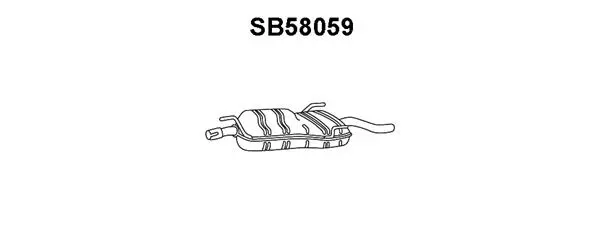 SB58059 VENEPORTE Глушитель выхлопных газов конечный (фото 1)