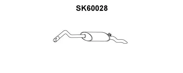 SK60028 VENEPORTE Глушитель выхлопных газов конечный (фото 1)