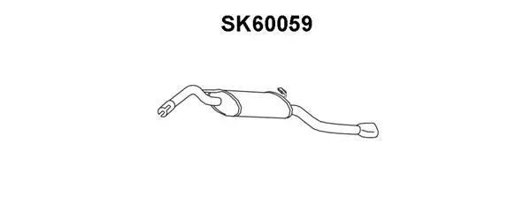 SK60059 VENEPORTE Глушитель выхлопных газов конечный (фото 1)