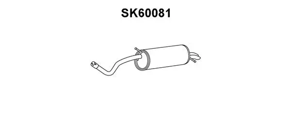 SK60081 VENEPORTE Глушитель выхлопных газов конечный (фото 1)