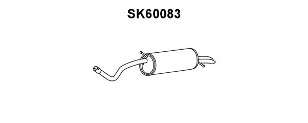 SK60083 VENEPORTE Глушитель выхлопных газов конечный (фото 1)