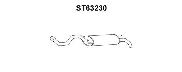 ST63230 VENEPORTE Глушитель выхлопных газов конечный (фото 1)