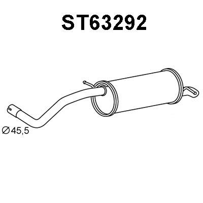 ST63292 VENEPORTE Глушитель выхлопных газов конечный (фото 1)