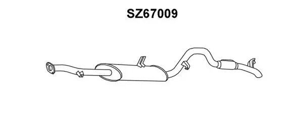 SZ67009 VENEPORTE Глушитель выхлопных газов конечный (фото 1)