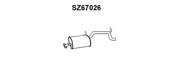 SZ67026 VENEPORTE Глушитель выхлопных газов конечный (фото 1)