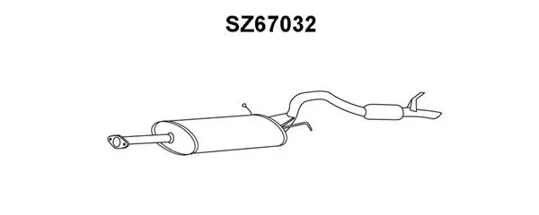 SZ67032 VENEPORTE Глушитель выхлопных газов конечный (фото 1)