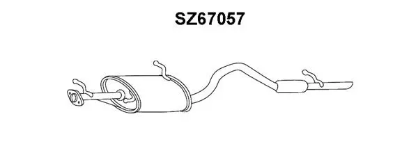 SZ67057 VENEPORTE Глушитель выхлопных газов конечный (фото 1)
