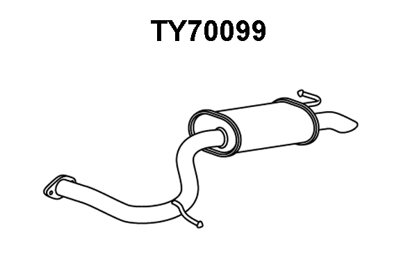 TY70099 VENEPORTE Глушитель выхлопных газов конечный (фото 1)