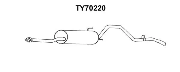 TY70220 VENEPORTE Глушитель выхлопных газов конечный (фото 1)