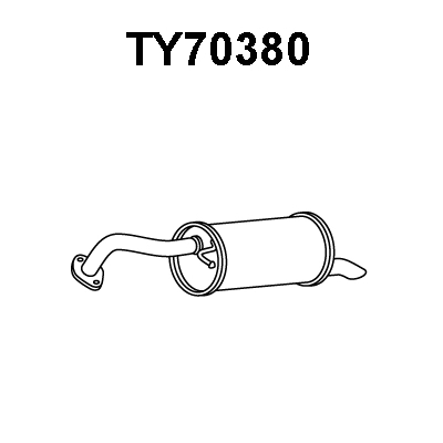 TY70380 VENEPORTE Глушитель выхлопных газов конечный (фото 1)