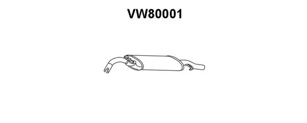 VW80001 VENEPORTE Глушитель выхлопных газов конечный (фото 1)