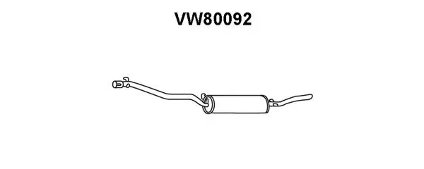 VW80092 VENEPORTE Глушитель выхлопных газов конечный (фото 1)