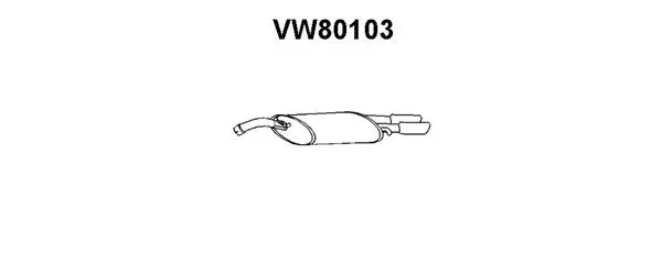 VW80103 VENEPORTE Глушитель выхлопных газов конечный (фото 1)