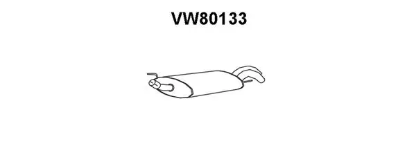 VW80133 VENEPORTE Глушитель выхлопных газов конечный (фото 1)