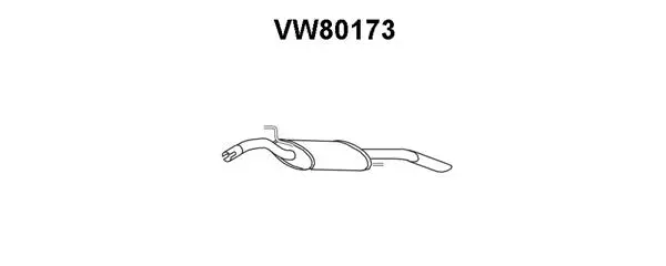VW80173 VENEPORTE Глушитель выхлопных газов конечный (фото 1)