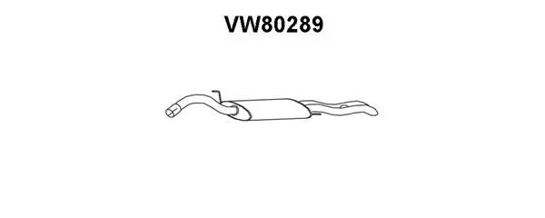 VW80289 VENEPORTE Глушитель выхлопных газов конечный (фото 1)