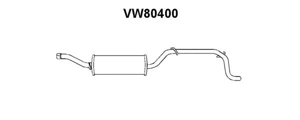 VW80400 VENEPORTE Глушитель выхлопных газов конечный (фото 1)