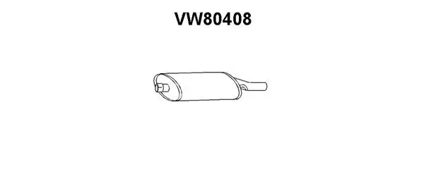 VW80408 VENEPORTE Глушитель выхлопных газов конечный (фото 1)