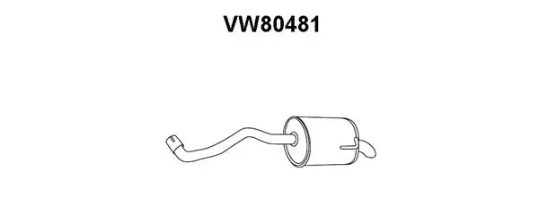 VW80481 VENEPORTE Глушитель выхлопных газов конечный (фото 1)