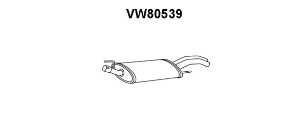 VW80539 VENEPORTE Глушитель выхлопных газов конечный (фото 1)