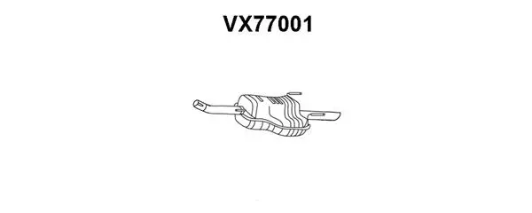 VX77001 VENEPORTE Глушитель выхлопных газов конечный (фото 1)