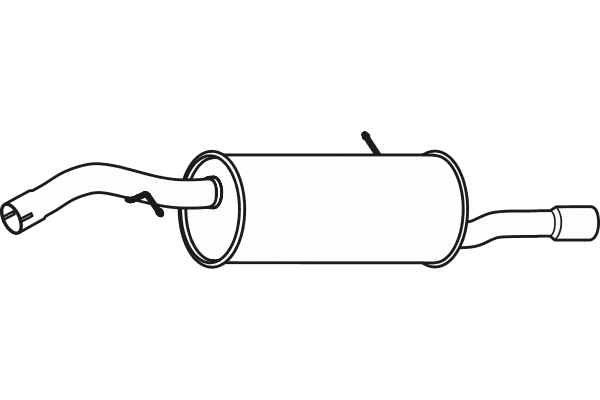 P17042 FENNO Глушитель выхлопных газов конечный (фото 1)