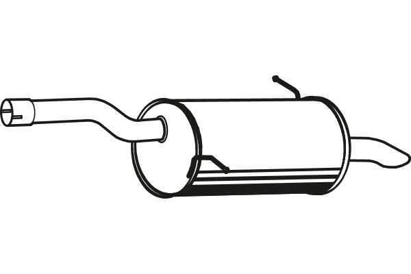 P1734 FENNO Глушитель выхлопных газов конечный (фото 1)