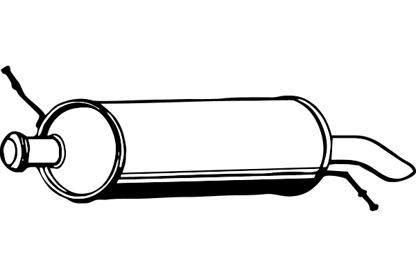 P1821 FENNO Глушитель выхлопных газов конечный (фото 1)