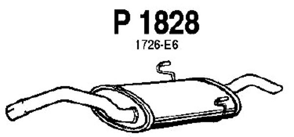 P1828 FENNO Глушитель выхлопных газов конечный (фото 1)