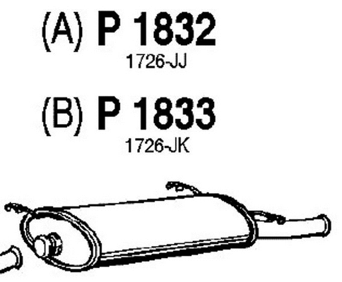 P1833 FENNO Глушитель выхлопных газов конечный (фото 1)
