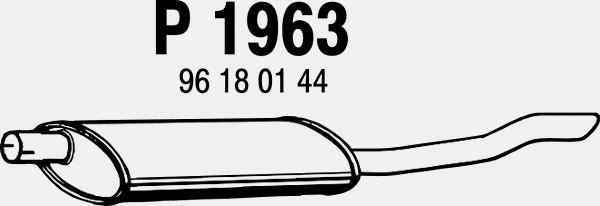 P1963 FENNO Глушитель выхлопных газов конечный (фото 1)