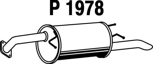 P1978 FENNO Глушитель выхлопных газов конечный (фото 1)