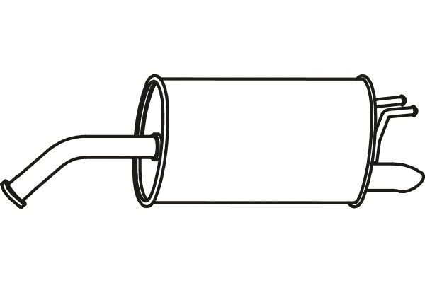 P2017 FENNO Глушитель выхлопных газов конечный (фото 1)