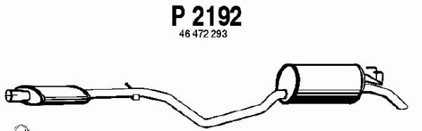 P2192 FENNO Глушитель выхлопных газов конечный (фото 1)