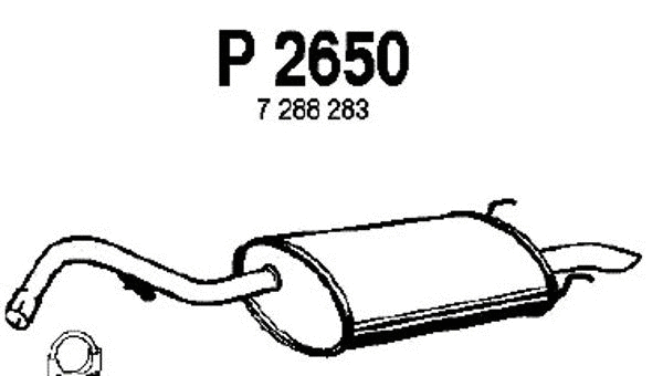 P2650 FENNO Глушитель выхлопных газов конечный (фото 1)