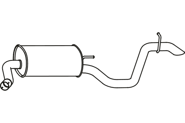 P31005 FENNO Глушитель выхлопных газов конечный (фото 1)