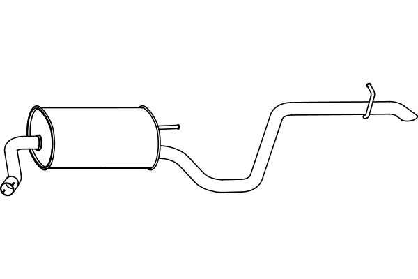 P31010 FENNO Глушитель выхлопных газов конечный (фото 1)