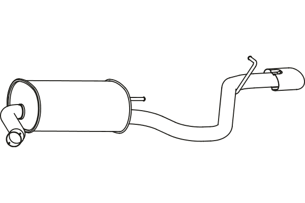 P31014 FENNO Глушитель выхлопных газов конечный (фото 1)