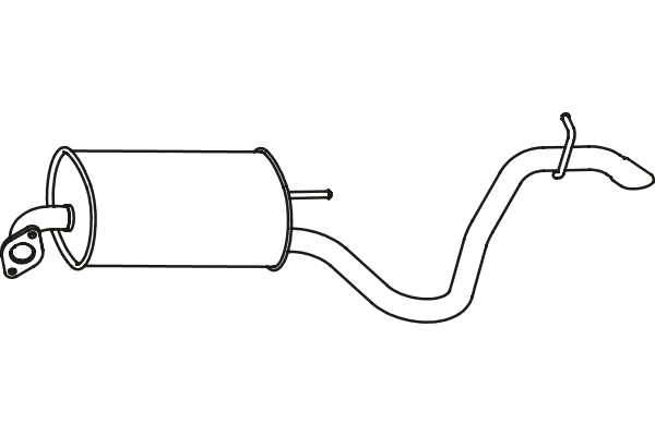 P3177 FENNO Глушитель выхлопных газов конечный (фото 1)