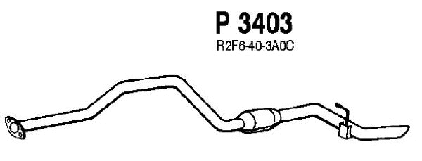 P3403 FENNO Глушитель выхлопных газов конечный (фото 1)