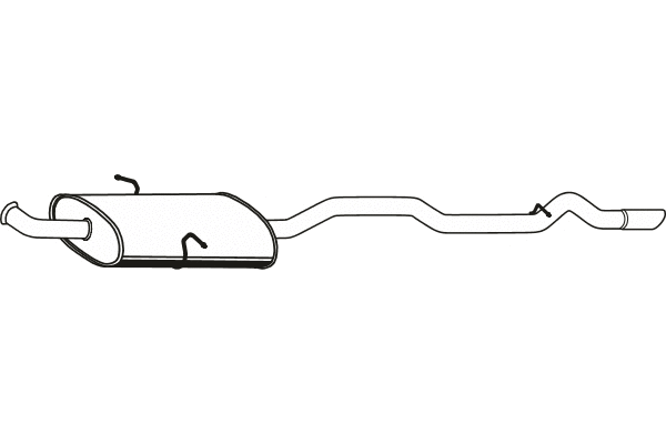 P36004 FENNO Глушитель выхлопных газов конечный (фото 1)
